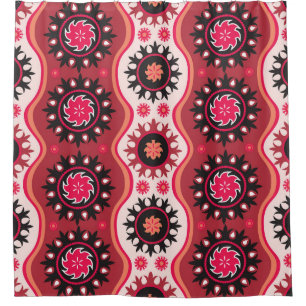 Oriental Traditional: Seamless Ornament Design. Shower Curtain