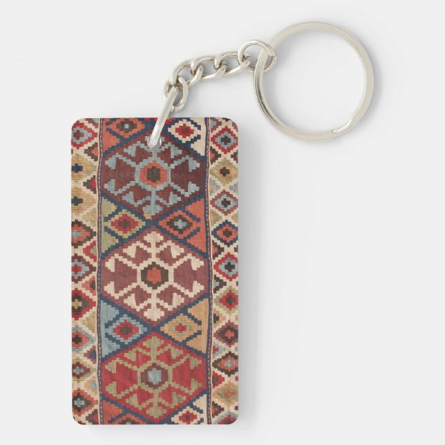 Oriental  Turkish Carpet Key Ring (Back)