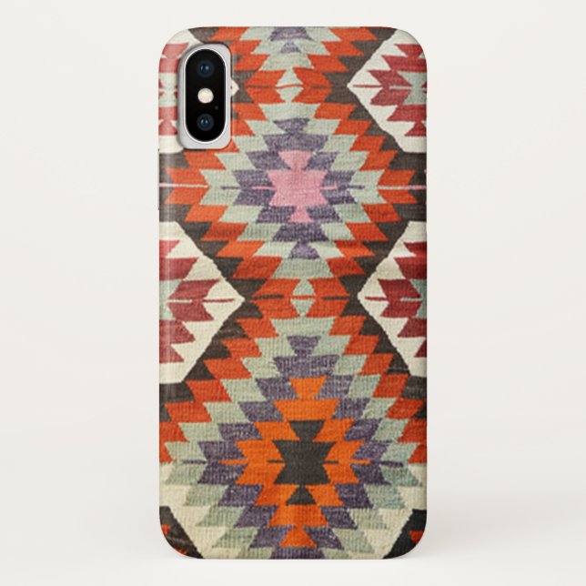 Oriental Turkish Persian Kilim Carpet Case-Mate iPhone Case (Back)