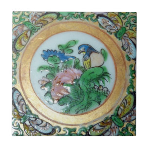 Oriental Vintage Design Feature Backsplash Tile