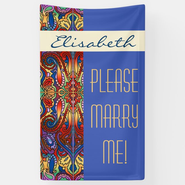 Oriental Watercolor Pattern I + your ideas Banner (Vertical)