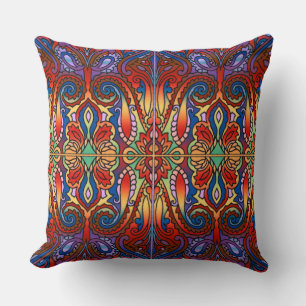 Oriental Watercolor Pattern I + your ideas Cushion