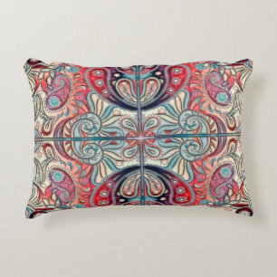 Oriental Watercolor Pattern II + your ideas Decorative Cushion
