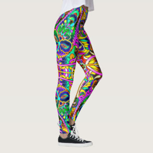 Oriental Watercolor Pattern III + your ideas Leggings
