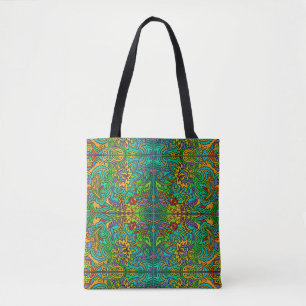 Oriental Watercolor Pattern V + your ideas Tote Bag