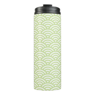 Oriental wave background thermal tumbler