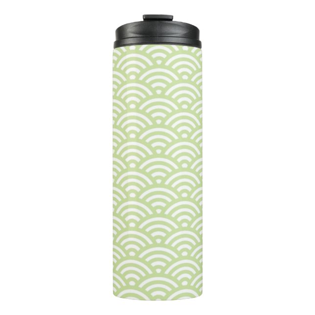 Oriental wave background thermal tumbler (Front)