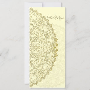 Oriental Wedding - Menu Card