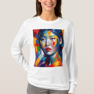 Oriental women image t-shirt