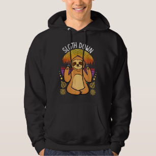 Oriental Yoga Sloth Sloth Down 34 Hoodie