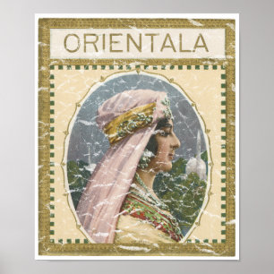 Orientala - distressed poster