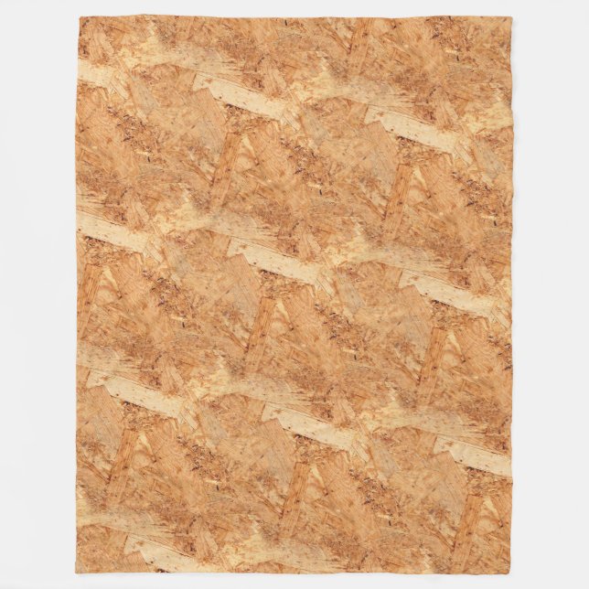 orientated strand board - OSB seamless pattern Fleece Blanket (Front)