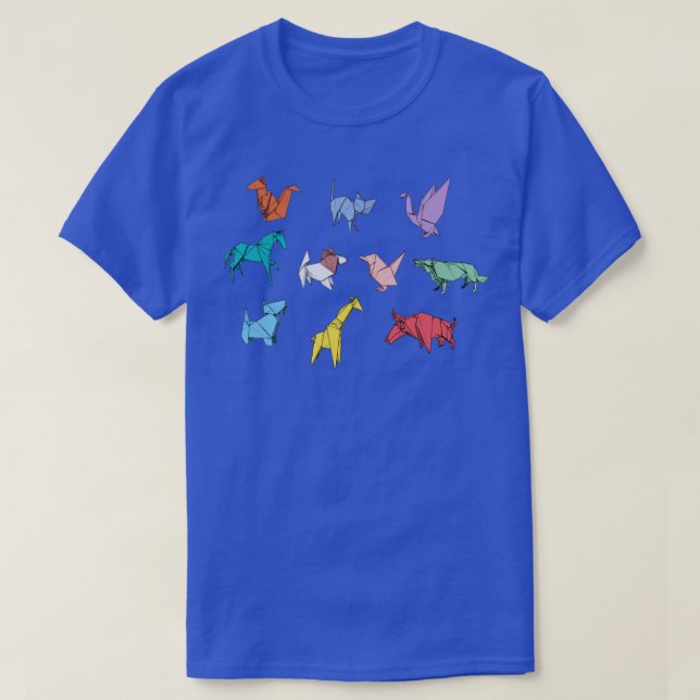 Origami Animals  T-Shirt (Design Front)