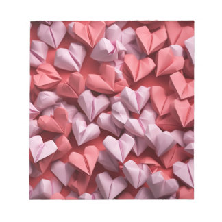 Origami Art - Hearts Galore Notepad