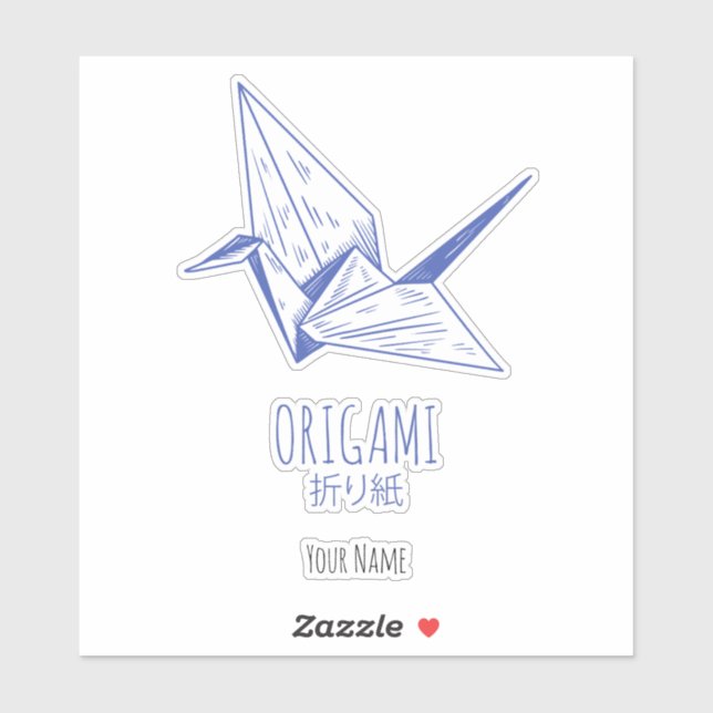 Origami Art Japanese Folding Art Retro Crane (Sheet)