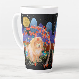 ORIGAMI AUTUMN Chow  mug wraparound design