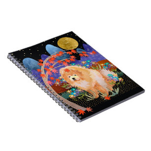 ORIGAMI AUTUMN Chow spiral notebook