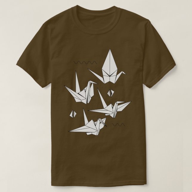 Origami Birds 5 T-Shirt (Design Front)