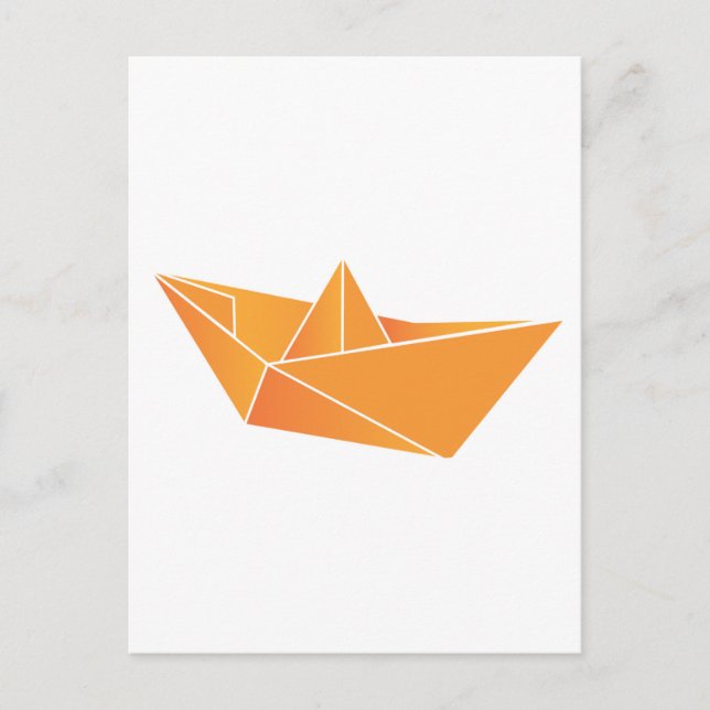 Origami Boat Postcard (Front)
