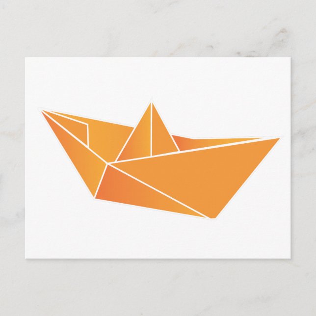 Origami Boat Postcard (Front)