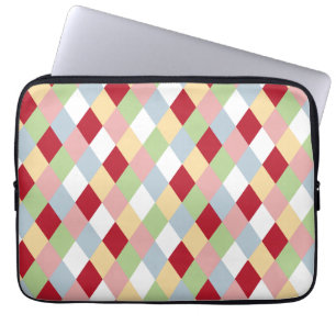 Origami Christmas - Harlequin Geometric Laptop Sleeve