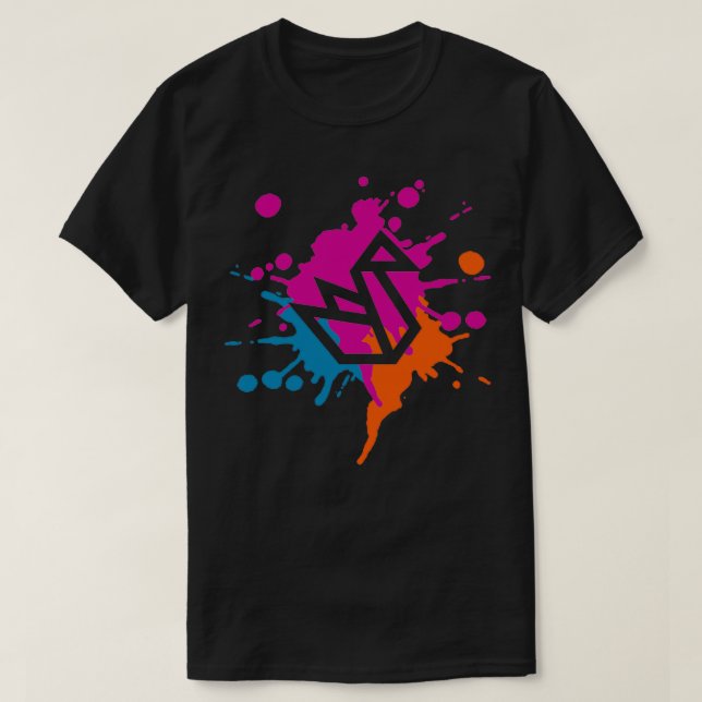 Origami Colourful Splash T-Shirt (Design Front)