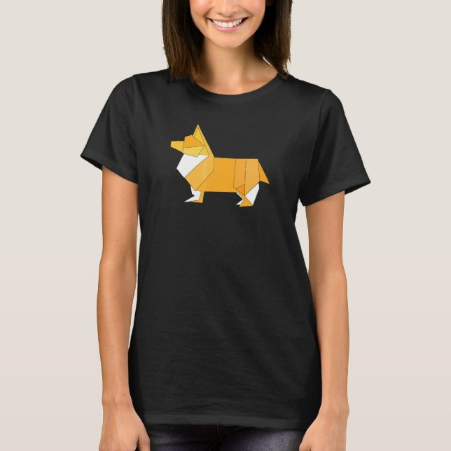 Origami Corgi T-Shirt (Front)