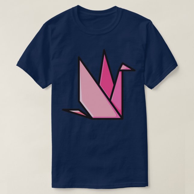 Origami Cran Bird T-Shirt (Design Front)