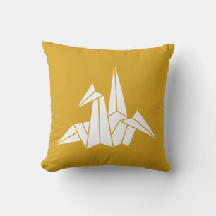 Origami crane cushion