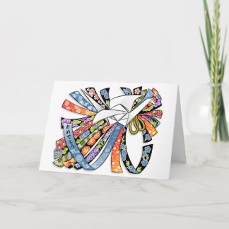 Origami Crane Japanese Happy New Year 明けましておめでとう Holiday Card