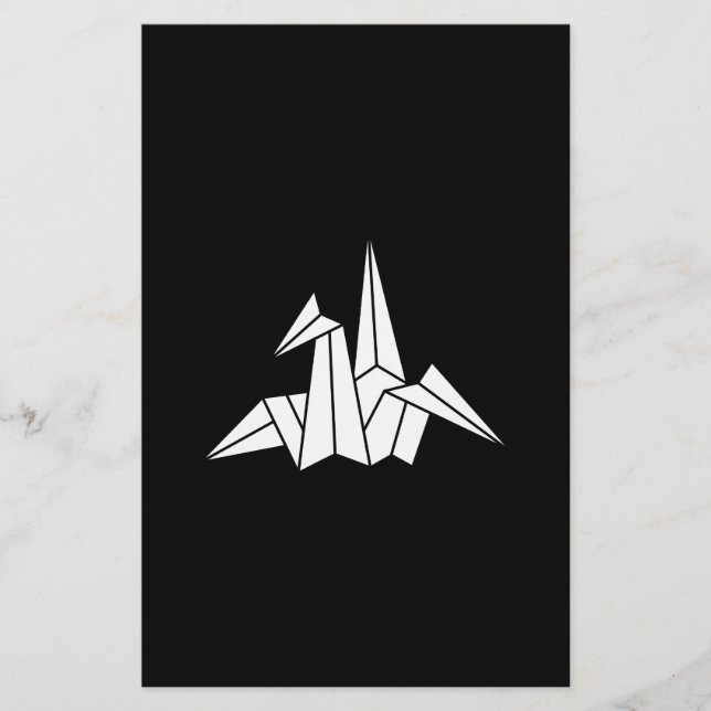 Origami crane stationery (Front)