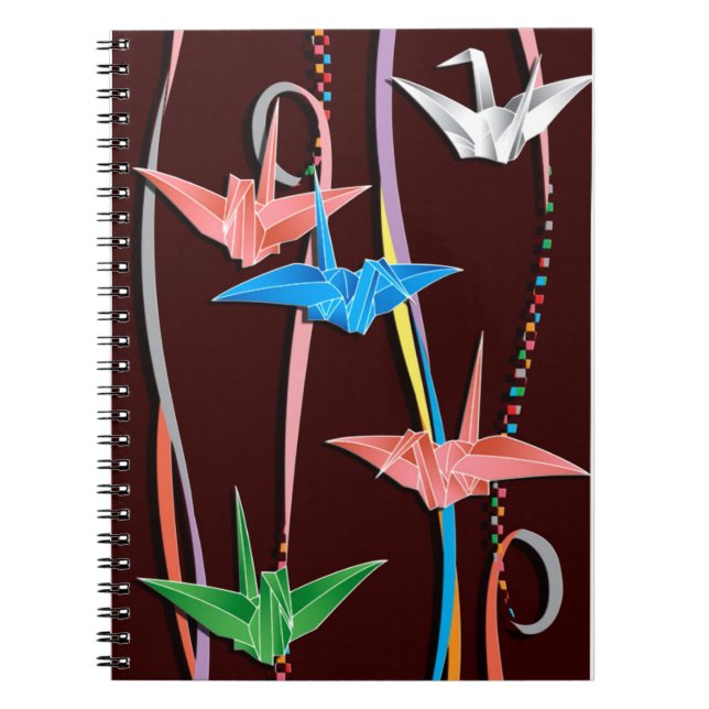 Origami cranes notebook (Front)