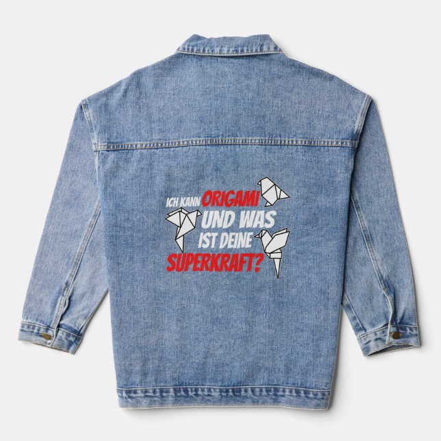 origami  denim jacket (Back)