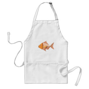 Origami Fish in Geometric Style Standard Apron