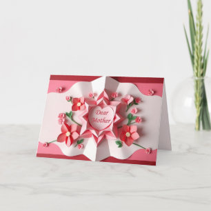 Origami Flowers Mother's Day Card (1)