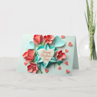 Origami Flowers Mother's Day Card (3)