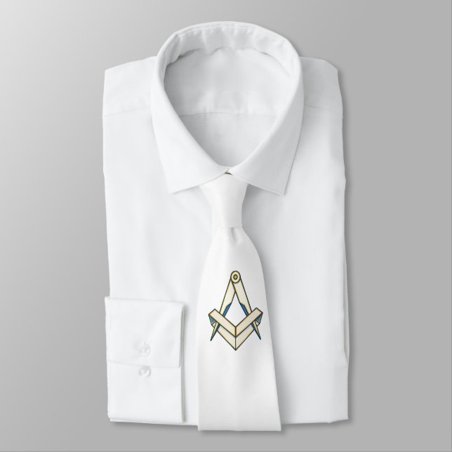 Origami freemasonry symbol tie (Tied)