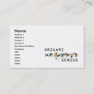 Origami Genius Business Card