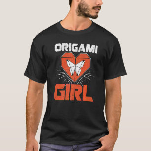 Origami Girl Paper Folding Origami Squad Paper Cra T-Shirt