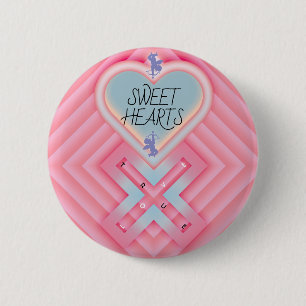 Origami Heart X Sweet Hearts 6 Cm Round Badge
