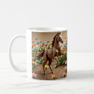 Origami Horse Coffee Mug