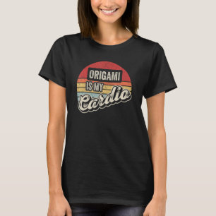 Origami Is My Cardio Vintage Retro T-Shirt