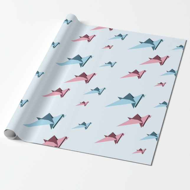 Origami Japanese Master Paper Crane (Unrolled)