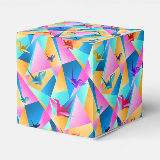 Origami Kaleidoscope Favour Box (Back Side)