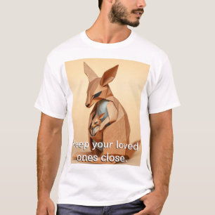 Origami Kangaroo and its Joey  T-Shirt