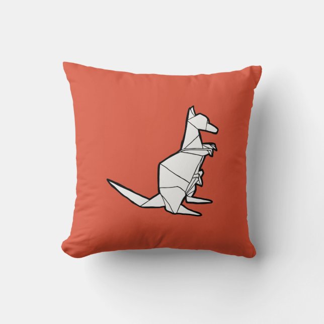 Origami Kangaroo Pillow (Front)