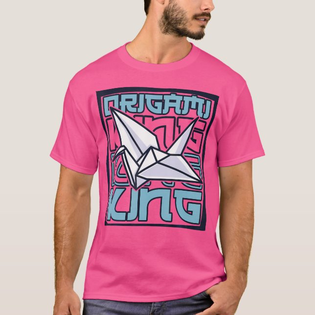 Origami King Paper Crane Folding Owl Master Origam T-Shirt (Front)