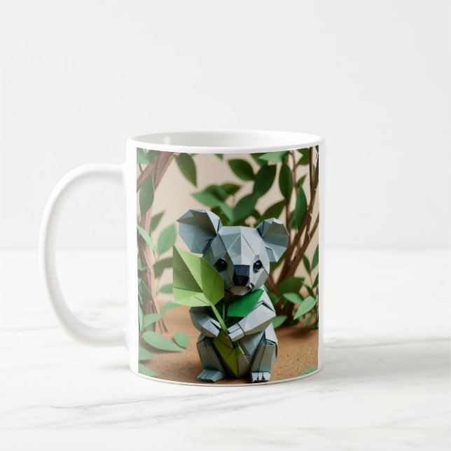 Origami Koala Coffee Mug (Left)