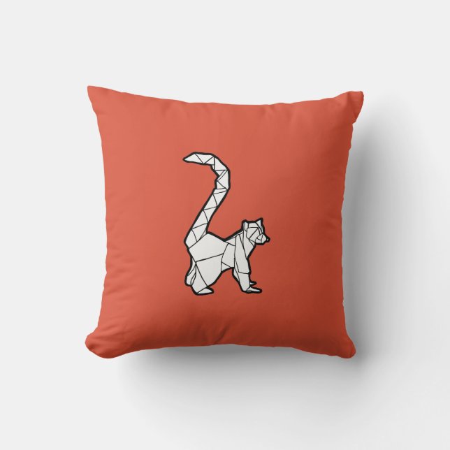 Origami Lemur Pillow (Front)