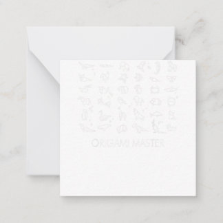 Origami Master Japanese paper folding craft Card